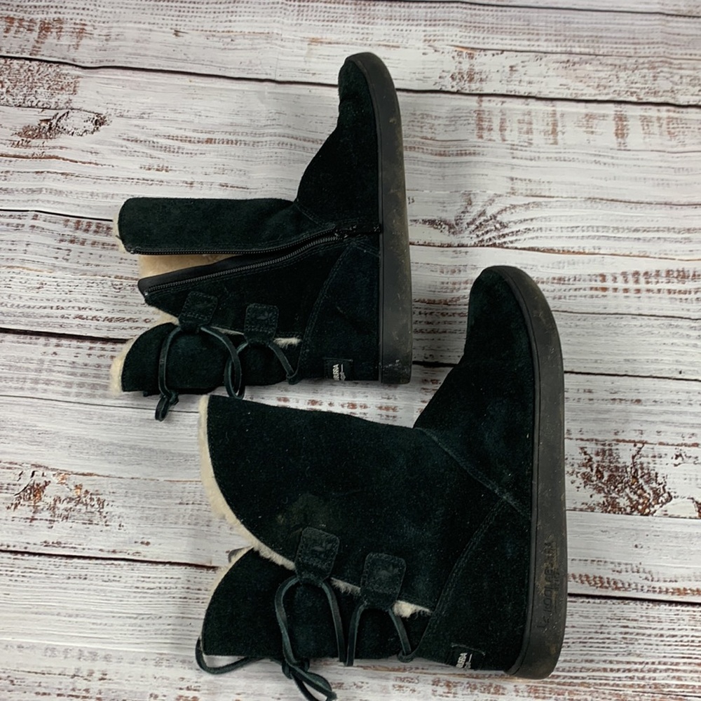 Koolaburra by UGG black boots zip and tie sz 7 - Picture 6 of 10